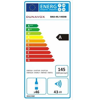 Dunavox vinski frižider dvozonski DAU-46.146DB-2